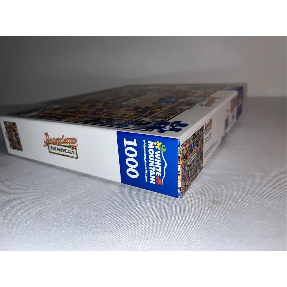 Broadway The Musicals Collage 1000 Piece Jigsaw Puzzle White Mountain NEW Sealed